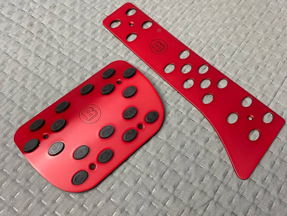 Mercedes G-Class W464 W463A Pedal Covers Red Brabus Style
